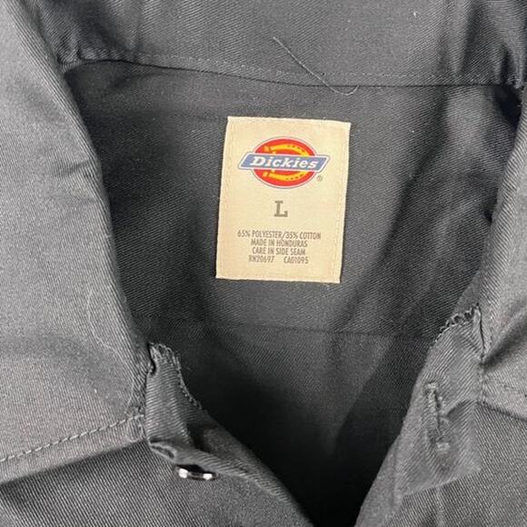 Men’s Dickies L Black Short Sleeve Work Shirt NWT New With Tags - Picture 3 of 12